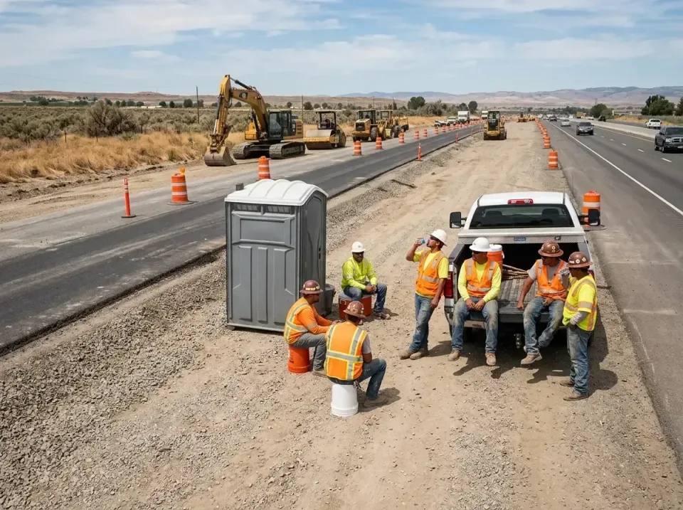 highway-road-construction-crew-007 — frequently asked questions, Porta Potty and Restroom Rentals in Centerville, CA